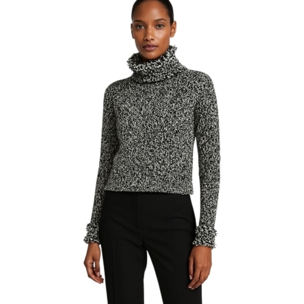 Chic Monochrome Turtleneck Sweater